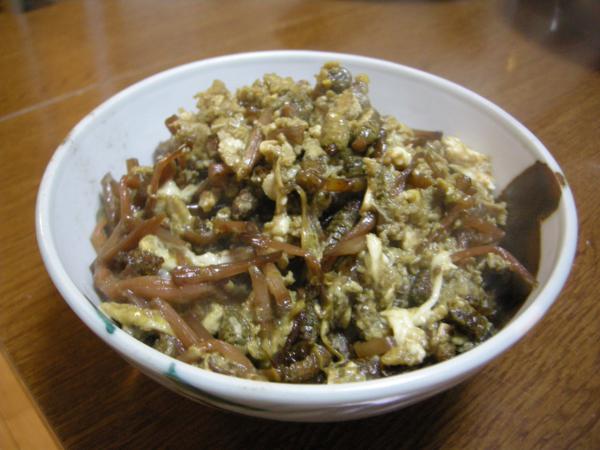 つくしの卵とじ