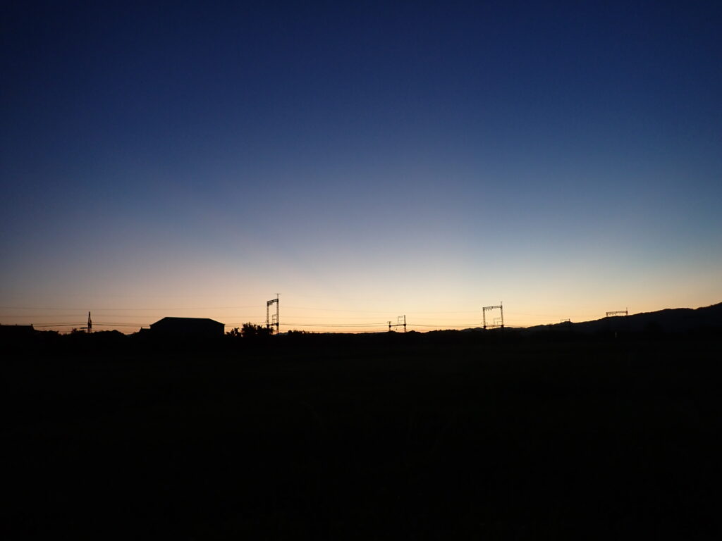 単なる夕暮れの写真