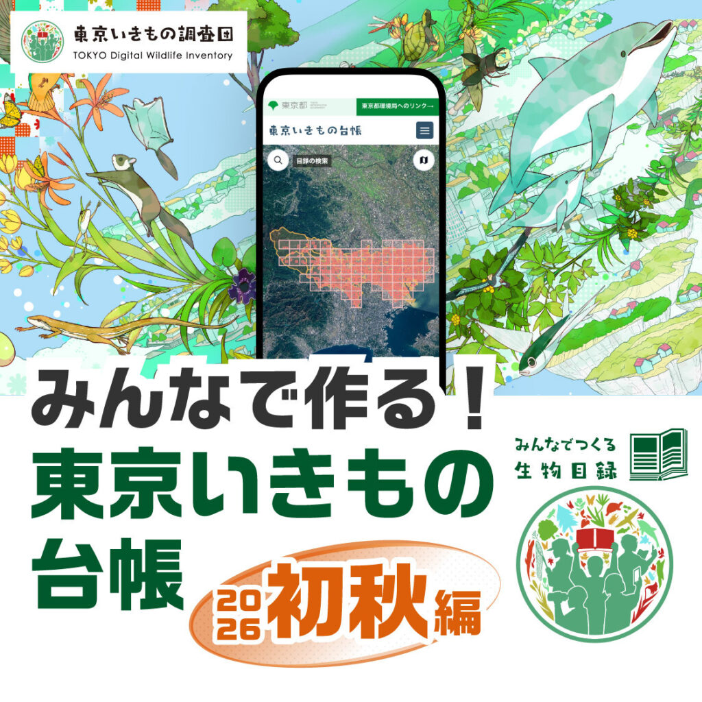 みんなで作る！東京いきもの台帳　2026年 初秋編